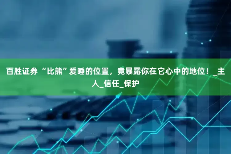 百胜证券 “比熊”爱睡的位置，竟暴露你在它心中的地位！_主人_信任_保护