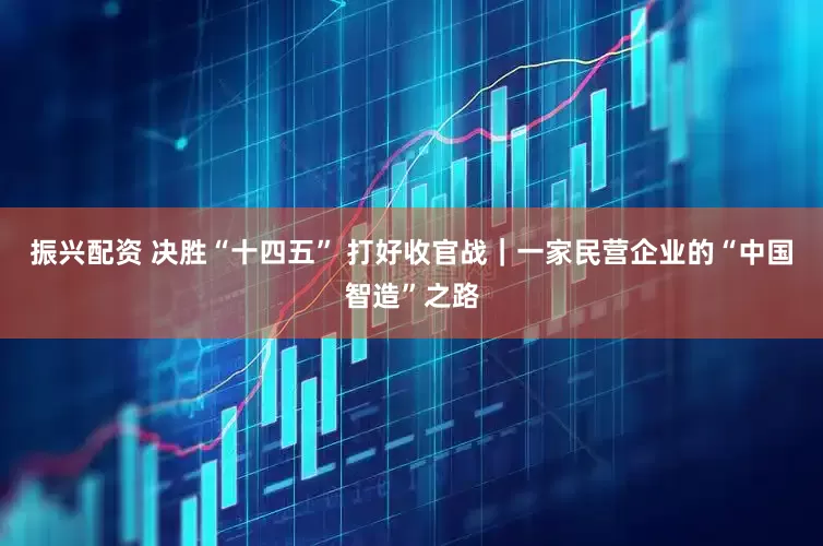 振兴配资 决胜“十四五” 打好收官战｜一家民营企业的“中国智造”之路